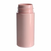 Foaming Travel Bottle 100ml, PET, Pink, Cylinder Round, Foamer Pump, 43mm - empty bottle