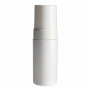Plastic Foam Bottle Pump, 120ml, PET, White, Cylinder Round, 43mm