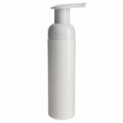 Plastic Foam Dispenser Bottle Wholesale, 150ml, HDPE, White, Cylinder Round, 40mm