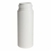 Travel Size Mousse Bottle, 150ml, HDPE, White, Cyliner Round, 43mm - bottle only