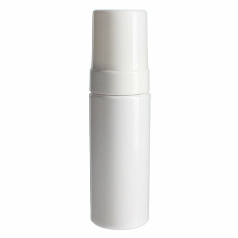 Plastic Foam Dispenser Pump Wholesale, 150ml, PET, White, Cylinder Round, 43mm