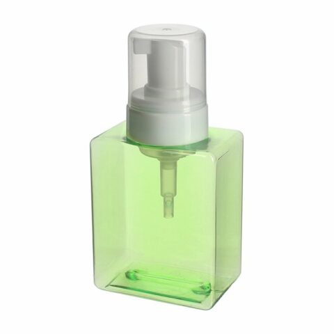 Hand Soap Foaming Bottle 200ml, PETG, Green, Square, 43mm
