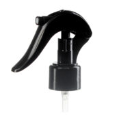 Black Mini Trigger Sprayer 24-410, PP, Fine Mist, 24mm, Clip Lock, 0.25ml - side view