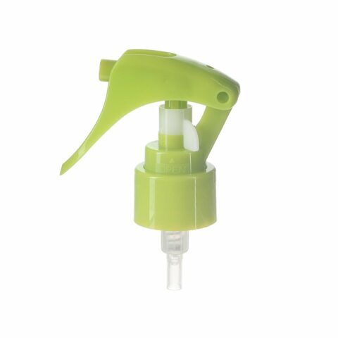 Mini Trigger Pump, Fine Mist, 24-410, High Viscosity Spray, Lock Button, Green, 0.25ml