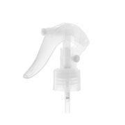 Mini Trigger Spray Head, 24-410, Fine Mist, Lock Button, PP, Clear, 0.25ml - side view