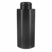 Foam Dispenser Soap Bottle, 250ml, HDPE Plastic, Black, Oval, 43mm - bottle only