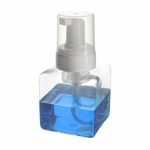 Lotion Foamer Bottle 250ml, PET, Clear, Square, 42mm