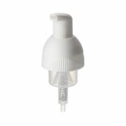 28-400 Foam Pump for Hand Wash, Clear Top Cover, White - without cover
