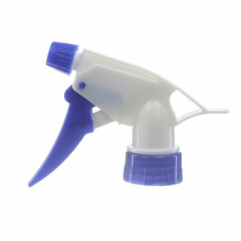 Trigger Sprayer for Bleach, 28-400, Spray/Stream, 0.9ml, White/Blue