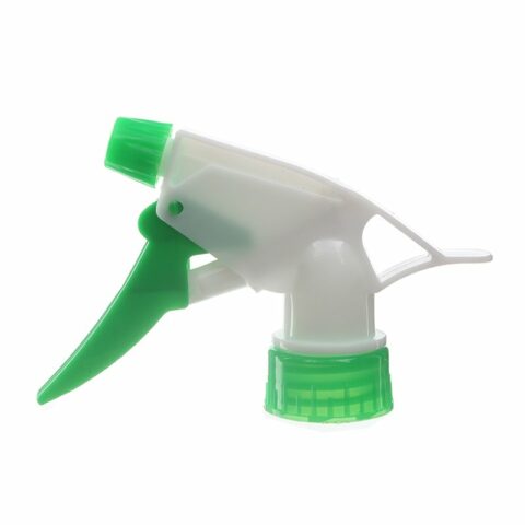 Trigger Sprayer for Bleach, 28-400, Spray/Stream, 0.9ml, White/Green