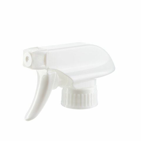 Trigger Spray Pump Wholesale, 28/400, Spray/Stream Nozzle, White, 1.1ml - side view
