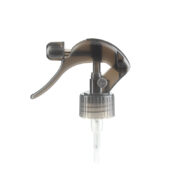 28-410 Mini Trigger Sprayer with Lock Button, Translucent Black, PP, 0.25ml
