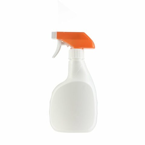 Disinfectant Trigger Sprayer, 28/410, Spray-Stream Nozzle, Orange/White, 0.9ml - with bottle