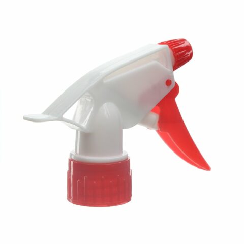 High Viscosity Trigger Sprayer for Thick Products, 28-410, Spray/Stream, White/Red, 0.9ml - back view