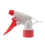 28/410 White/Red Plastic A type Trigger Sprayer with Custom Dip Tube Length