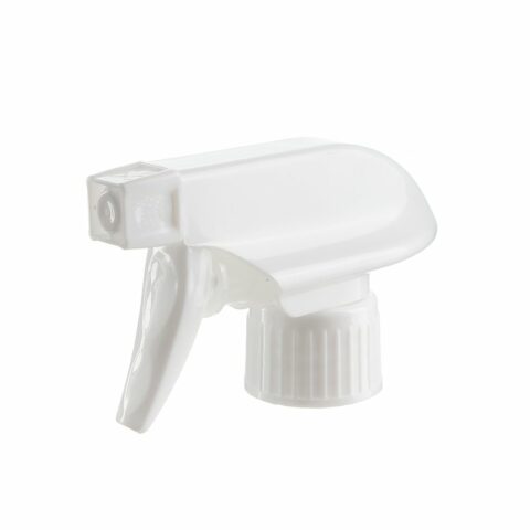 White Trigger Sprayer, 28/410, Spray/Stream Nozzle, 1.1ml - side view