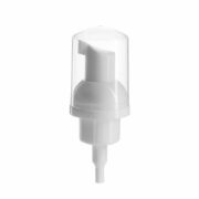 Foaming Hand Soap Pump Replacement, 30mm, Clear Top Hood, White