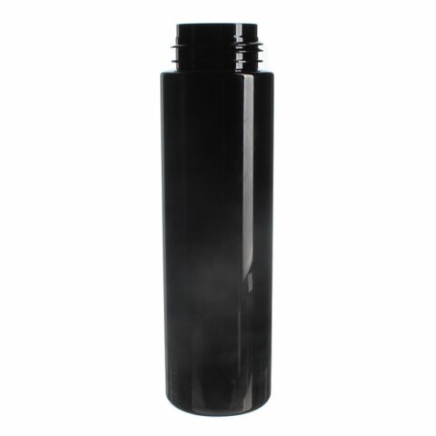 Mousse Dispenser Hair Foamer, 300ml, PET Plastic, Black, Cylinder Round, 43mm - bottle only