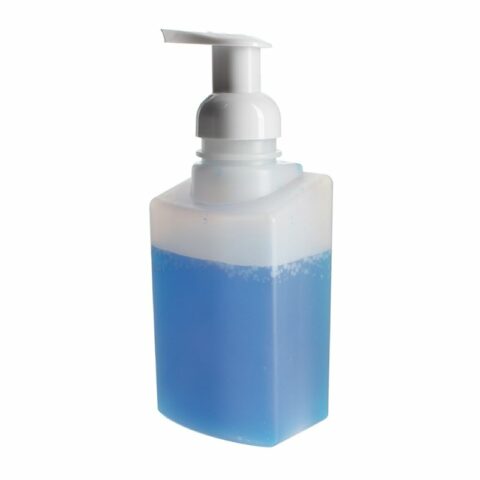 Hand Sanitizer Foam Dispenser, 500ml, HDPE, Natural, Square, 43mm