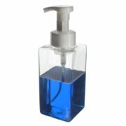 Hand Wash Foam Bottle, 500ml, PET, Clear, Square, 42mm