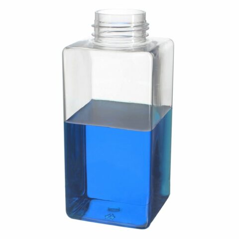 Hand Wash Foam Bottle, 500ml, PET, Clear, Square, 42mm
