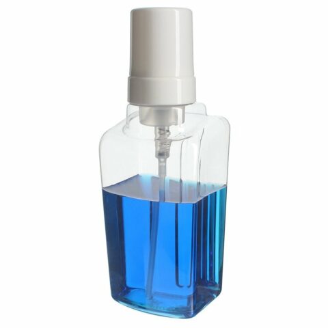 Liquid Soap Foam Dispenser Bottle, 500ml, PET, Clear, Square, 43mm