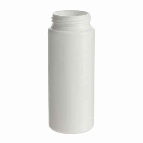 Travel Size Foam Bottle 50ml, HDPE, White, Cyliner Round, 32mm - bottle only
