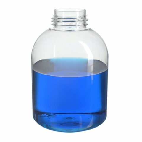 Liquid Foamer Bottle, 550ml, Clear, PET, Bell Round, 43mm - bottle only