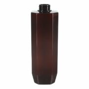 800ml Amber Octagon PET Plastic Bottle with 32/410 Neck