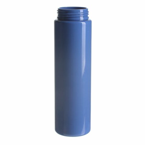 Mini Travel Size Foam Pump Bottle, 80ml, PET, Blue, Cylinder Round, 30mm - bottle only