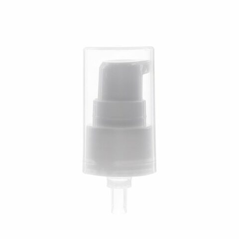 Liquid Foundation Pump, 20-410, Smooth, White, Clear Hood, 0.25ml Output