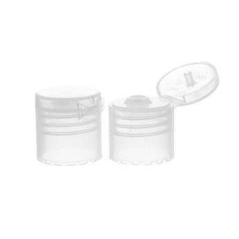 20-415 Transparent Plastic Smooth Flip Top Cap FG20G03 (1)