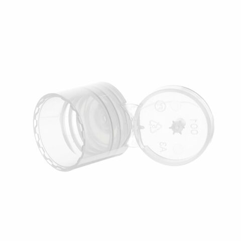 20-415 Transparent Plastic Smooth Flip Top Cap FG20G03 (5)