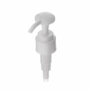 24-410 Lotion Pump, Smooth, Lock Down, 2ml Output, White - top view - NABO Plastic