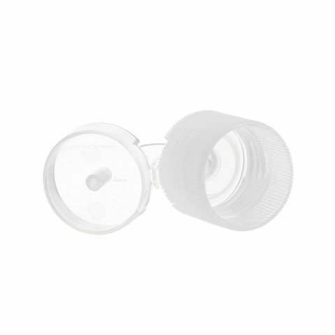 15-415 Transparent Plastic Ribbed Flip Top Cap FG60L01 (3)
