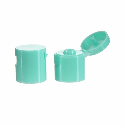 18-415 Plastic Smooth Flip Top Cap with Custom Color FG90G01 (1)