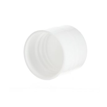 18-415 White Plastic Smooth Plain Screw Cap (4)