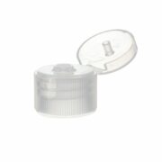 20-410 Plastic Ribbed Flip Top Cap with Custom Color FG25L01 (1)