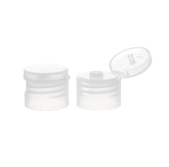 20-410 Transparent Plastic Smooth Flip Top Caps FG25G02 (1)