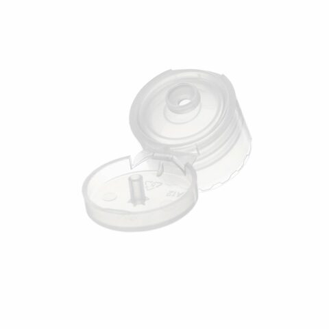20-410 Transparent Plastic Smooth Flip Top Caps FG25G02 (4)