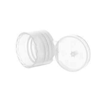 20-410 Transparent Plastic Smooth Flip Top Caps FG25G02 (5)