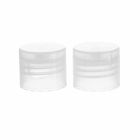 20-410 Transparent Plastic Smooth Flip Top Caps FG25G02 (6)