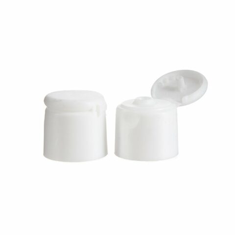 20-410 White Plastic Smooth Flip Top Cap FG25G03 (1)