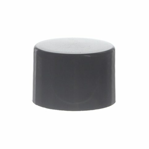 24-410 Black Plastic Smooth Plain Screw Cap XG65G02 (1)