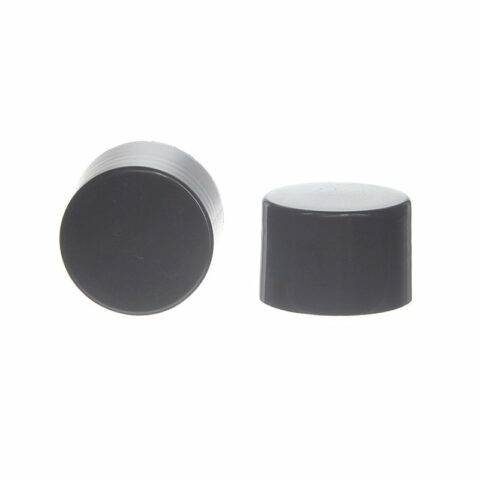 24-410 Black Plastic Smooth Plain Screw Cap XG65G02 (4)