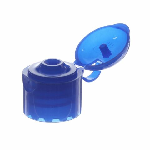 18-410 Blue PP Plastic Smooth Flip Top Cap FG95Y01 (2)