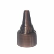 20-410 Brown PP Plastic Ribbed Spout Cap TL25L02 (1)
