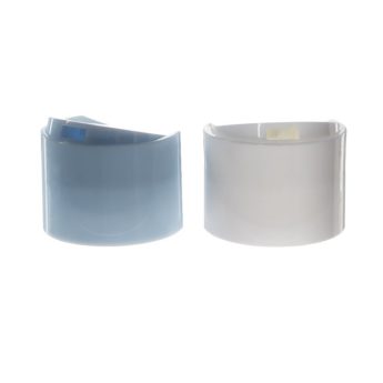 20mm 20-410 Blue PP Plastic Smooth Double Wall Disc Top Cap QG25SC01 (3)