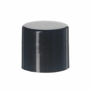 20mm 20-415 Black PP Plastic Smooth Plain Screw Cap with PE Foam liner XG20G01 (1)
