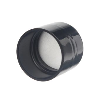 20mm 20-415 Black PP Plastic Smooth Plain Screw Cap with PE Foam liner XG20G01 (3)